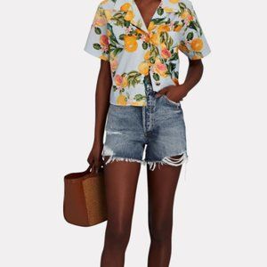 NWT AGOLDE Dee Super Highrise Denim Short size 27